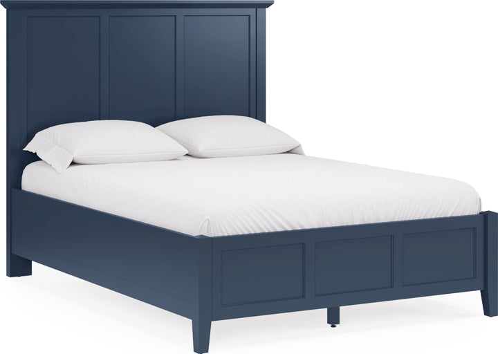 Grace Three Panel Bed in Blueberry – view 3