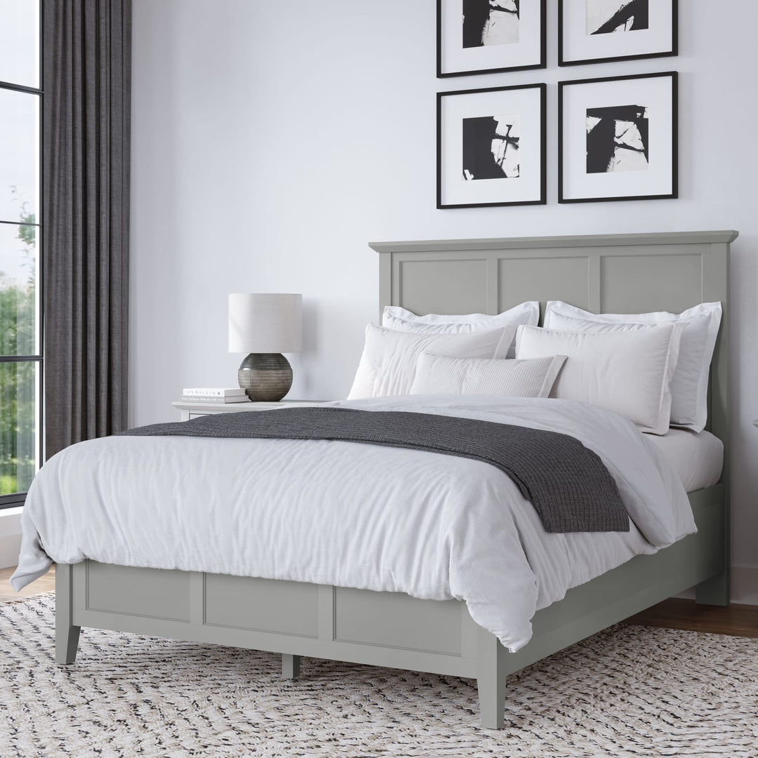 Grace Full-size Three Panel Bed in Elephant Grey