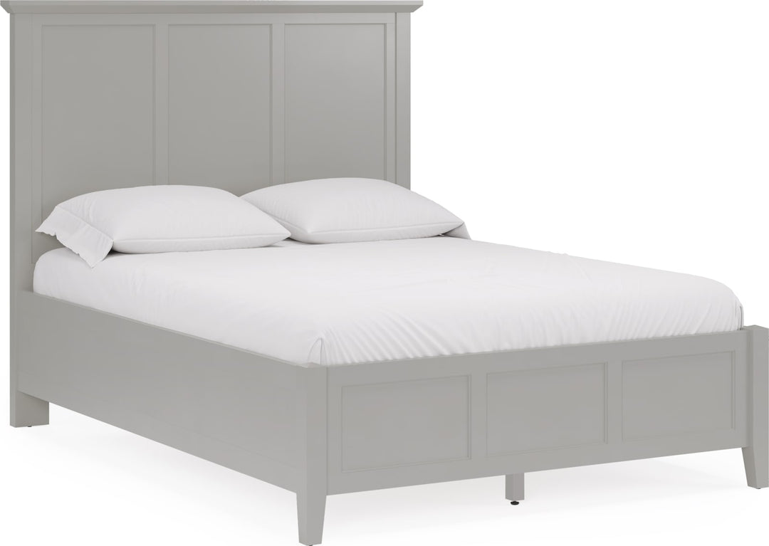 Grace Full-size Three Panel Bed in Elephant Grey – view 3