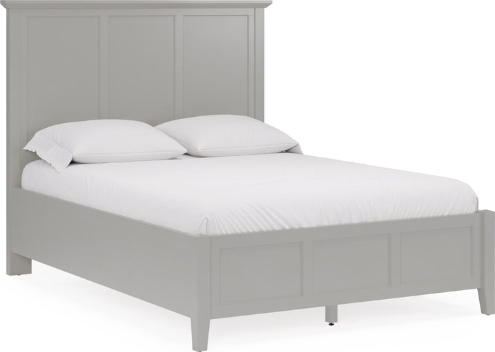 Grace Three Panel Bed in Elephant Grey – view 3