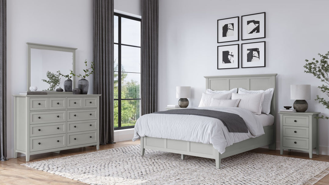 Grace Full-size Three Panel Bed in Elephant Grey – view 9