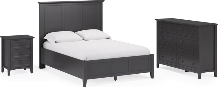 Grace King-size Three Panel Bed in Raven Black – view 13