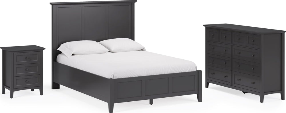 Grace King-size Three Panel Bed in Raven Black – view 13