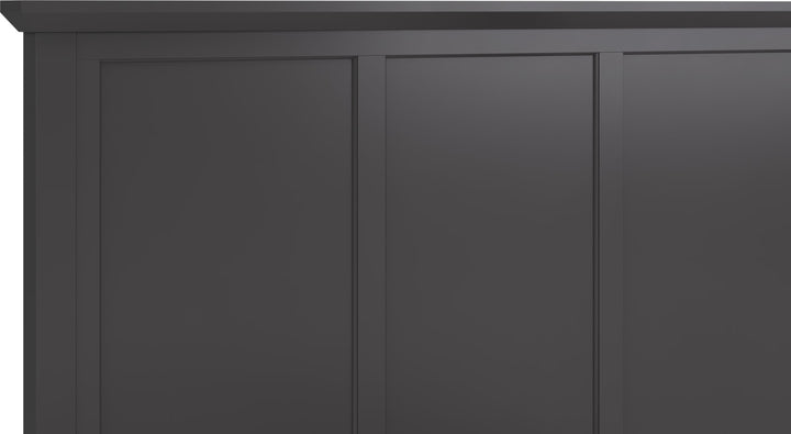 Grace Full-size Three Panel Bed in Raven Black – view 16