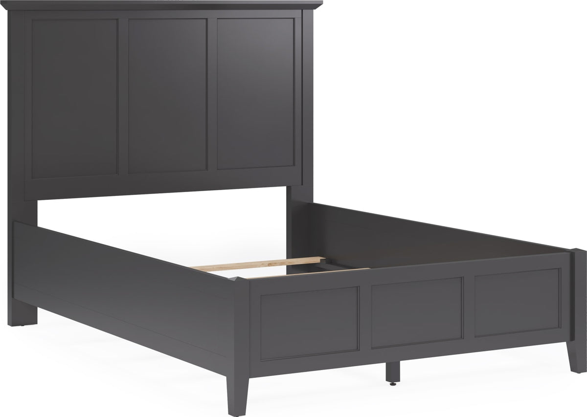 Grace California King-size Three Panel Bed in Raven Black view 2
