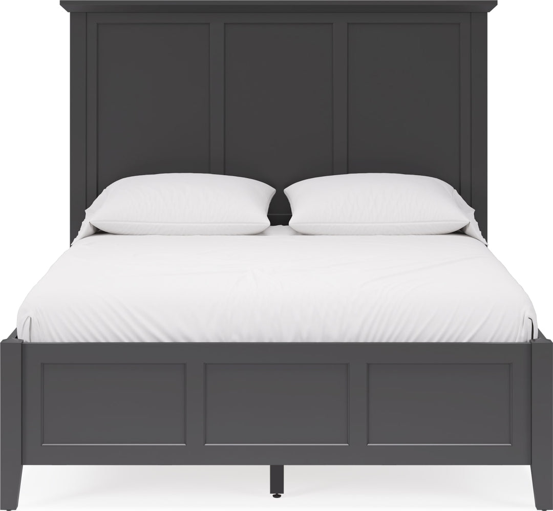 Grace Full-size Three Panel Bed in Raven Black – view 3