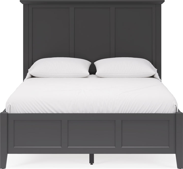 Grace King-size Three Panel Bed in Raven Black – view 3