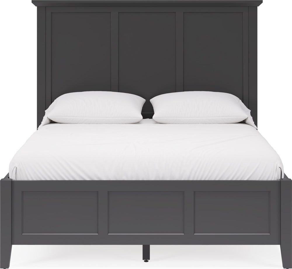 Grace King-size Three Panel Bed in Raven Black – view 3
