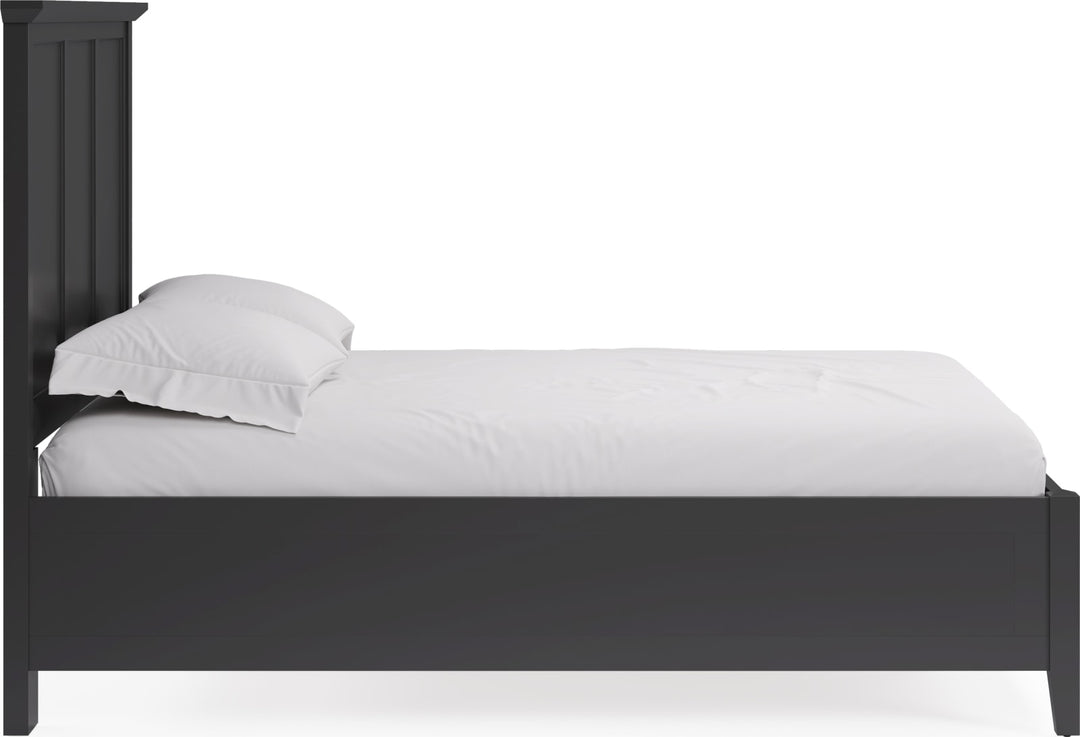 Grace California King-size Three Panel Bed in Raven Black – view 4