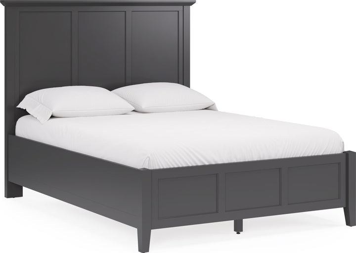 Grace Full-size Three Panel Bed in Raven Black – view 5