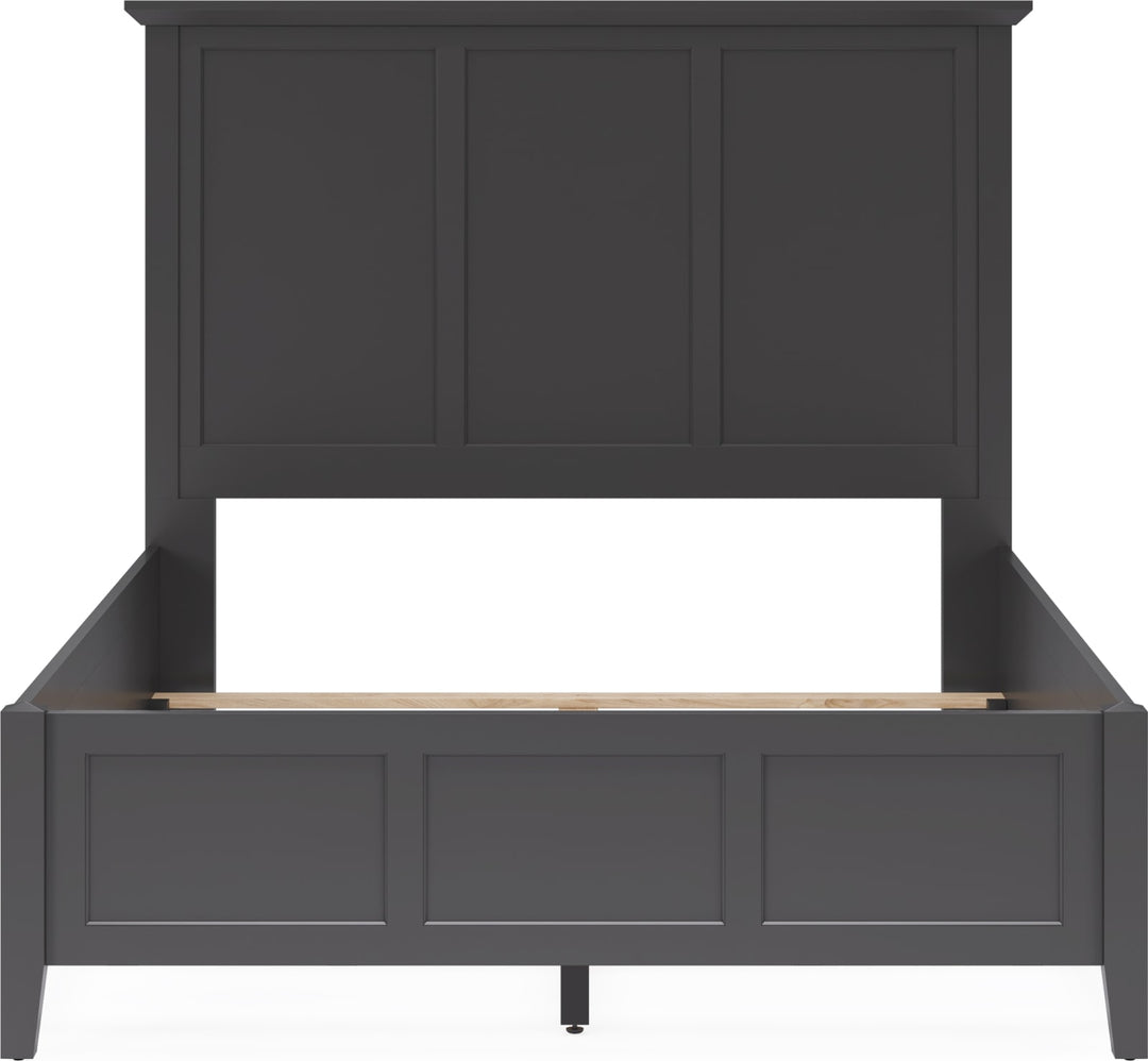 Grace Queen-size Three Panel Bed in Raven Black – view 6