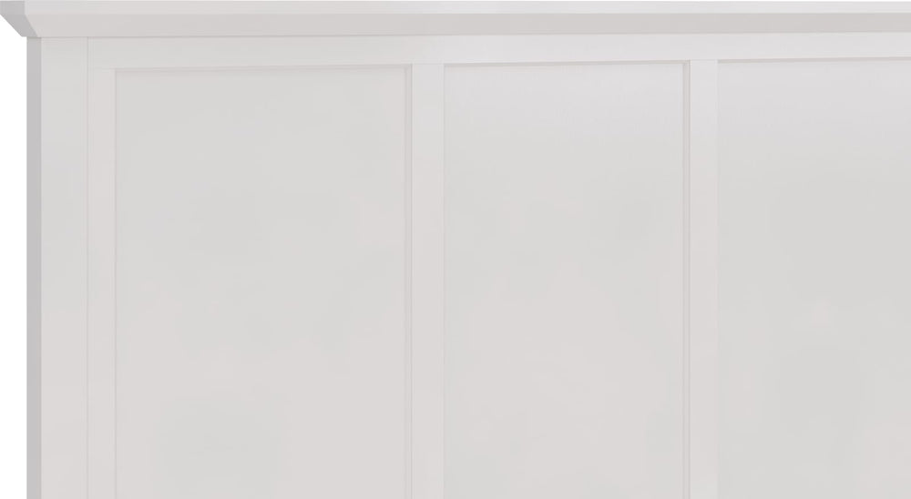 Grace Queen-size Three Panel Bed in Snowfall White – view 10