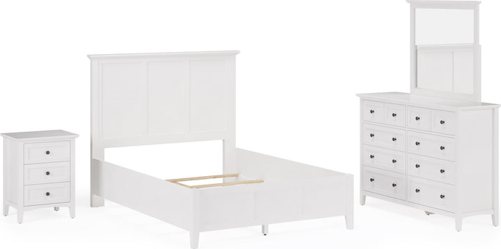 Grace Full-size Three Panel Bed in Snowfall White – view 12