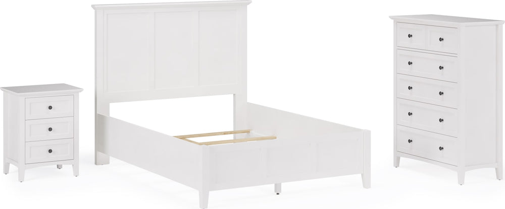 Grace Full-size Three Panel Bed in Snowfall White – view 13