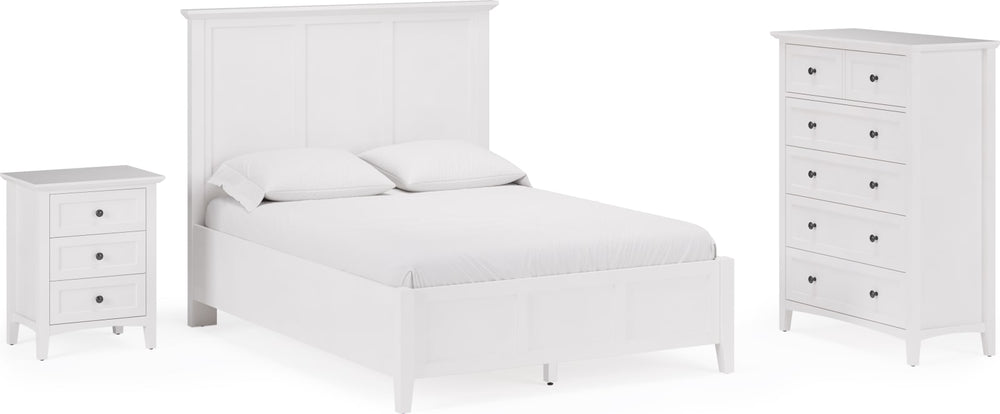 Grace King-size Three Panel Bed in Snowfall White – view 15
