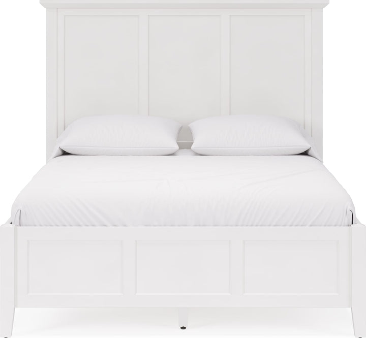 Grace Queen-size Three Panel Bed in Snowfall White – view 3