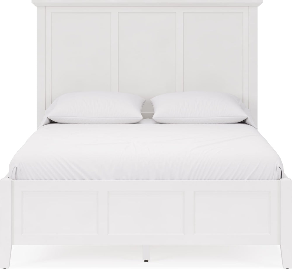 Grace Queen-size Three Panel Bed in Snowfall White – view 3
