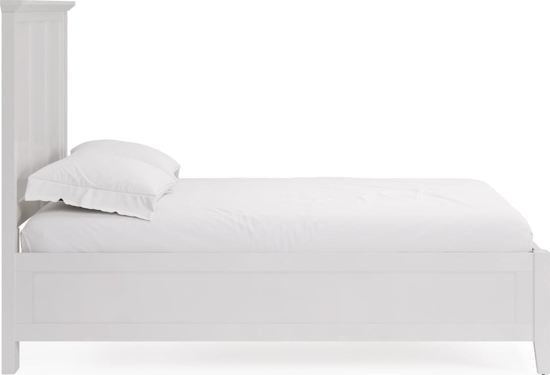 Grace Queen-size Three Panel Bed in Snowfall White – view 4