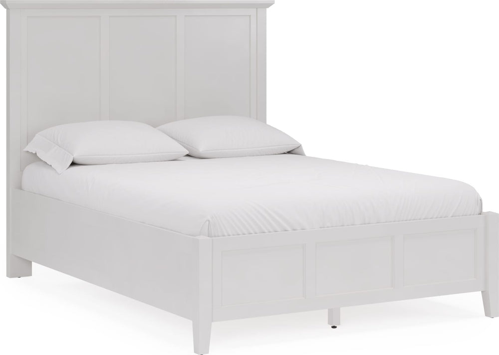 Grace Queen-size Three Panel Bed in Snowfall White – view 5