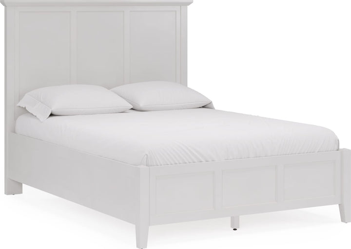 Grace King-size Three Panel Bed in Snowfall White – view 5