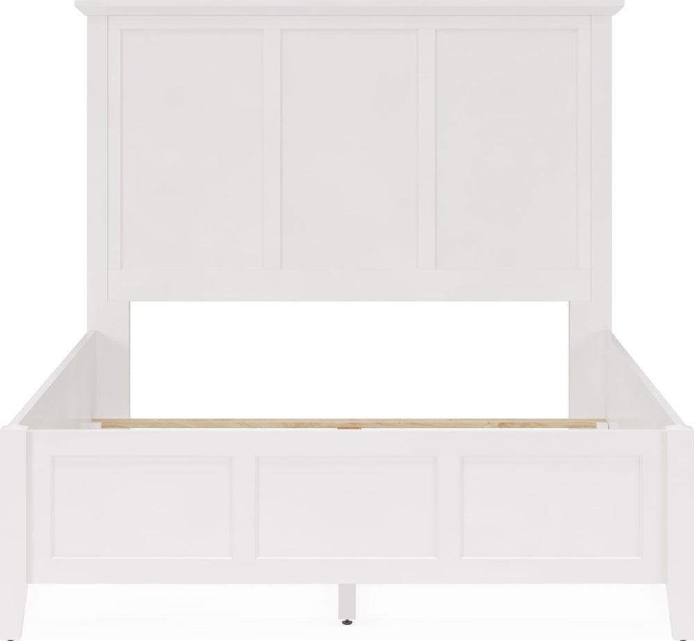 Grace California King-size Three Panel Bed in Snowfall White – view 6