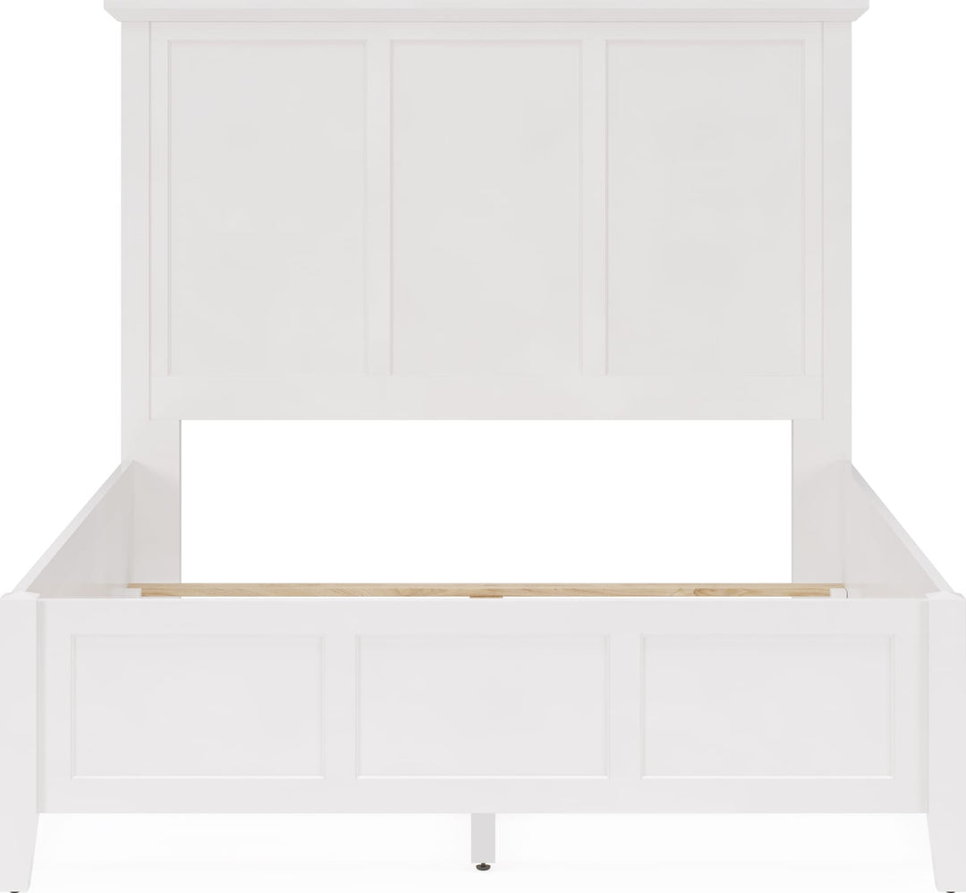 Grace Full-size Three Panel Bed in Snowfall White – view 6