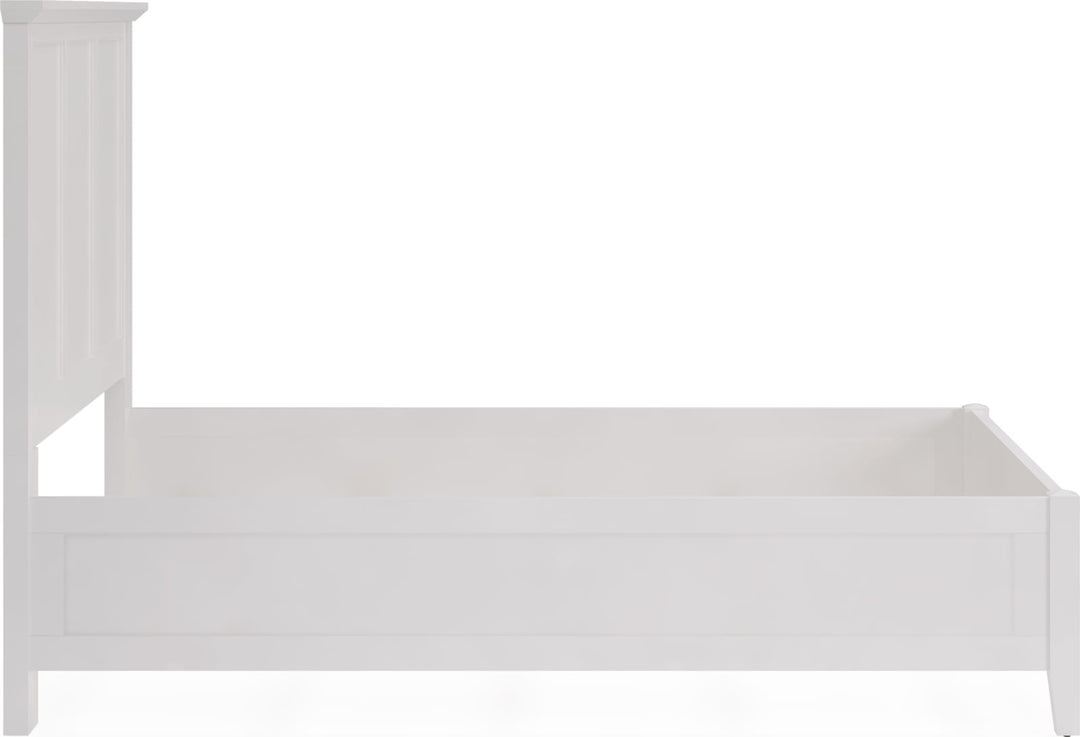 Grace Queen-size Three Panel Bed in Snowfall White – view 7
