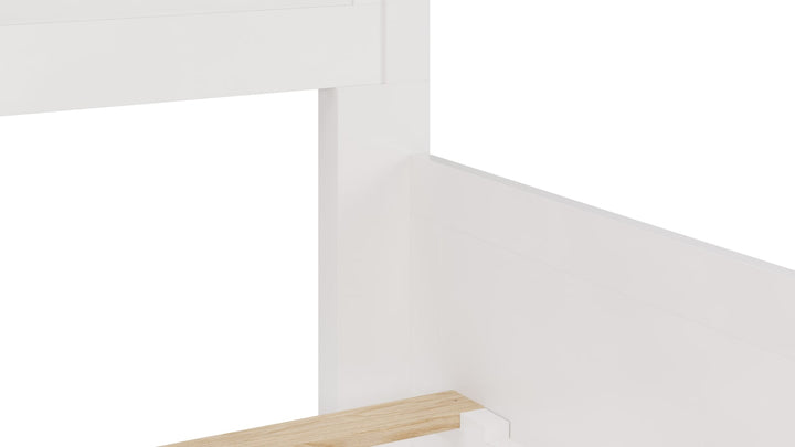 Grace Full-size Three Panel Bed in Snowfall White – view 9