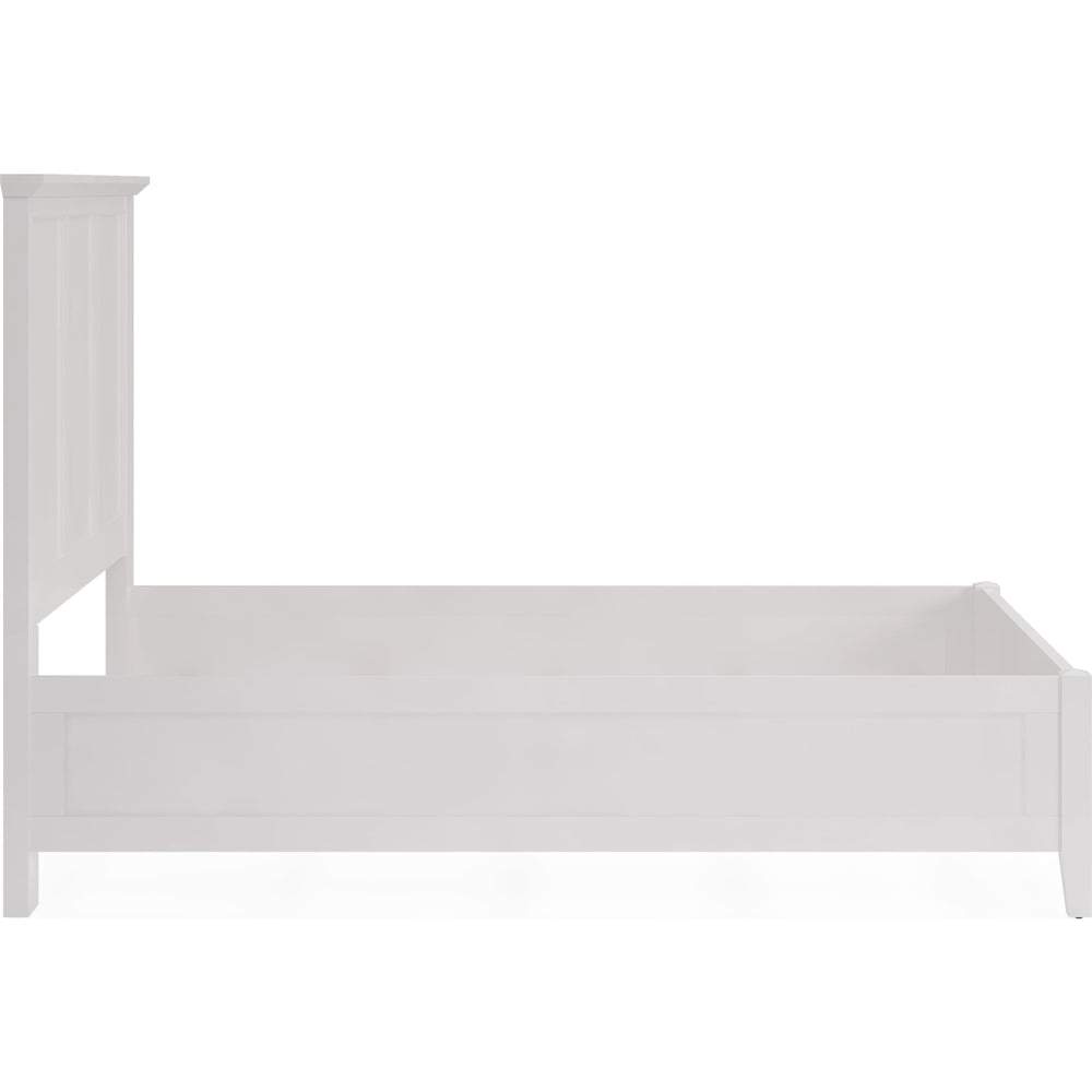Grace Twin Three Panel Bed in Snowfall White