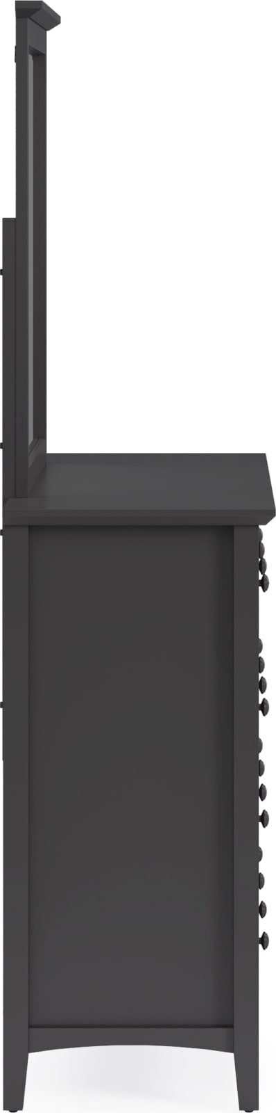 Grace Wall or Dresser Mirror in Raven Black – view 8