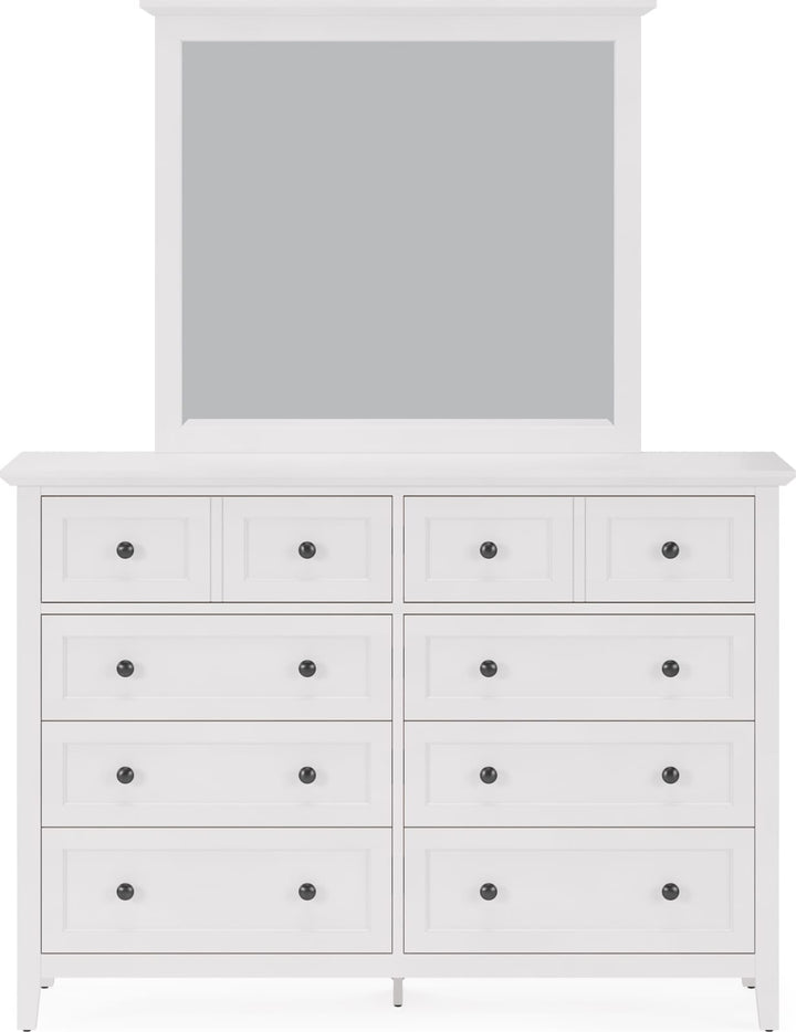 Grace Wall or Dresser Mirror in Snowfall White – view 4