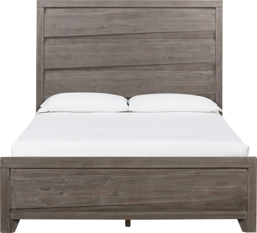 Hearst Solid Wood Full-Size Panel Bed in Sahara Tan – view 6