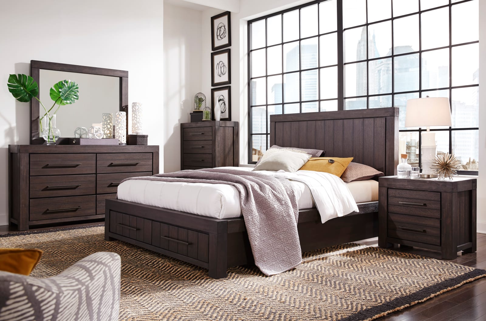 Heath Five Drawer Chest in Basalt Grey (2024) – view 2