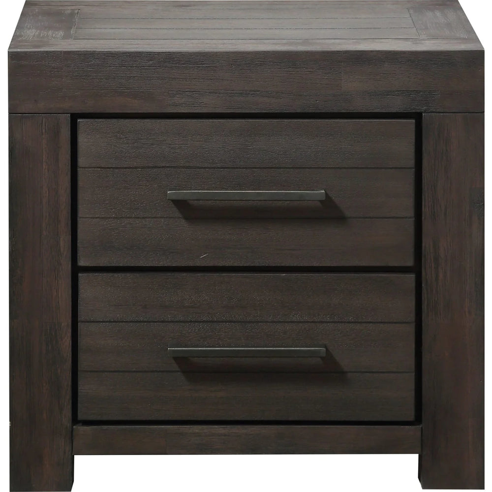 Modus Furniture 3H5781 Heath Two Drawer Nightstand In Basalt Grey