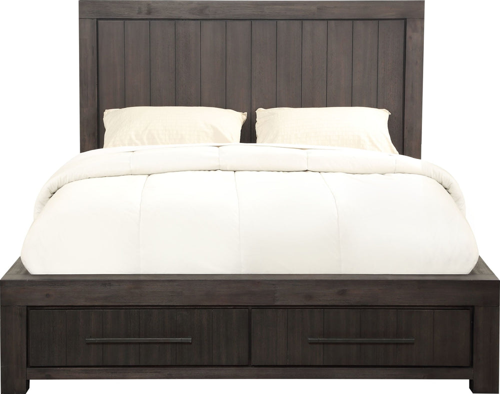Heath King-Size Two Drawer Storage Bed in Basalt Grey – view 7