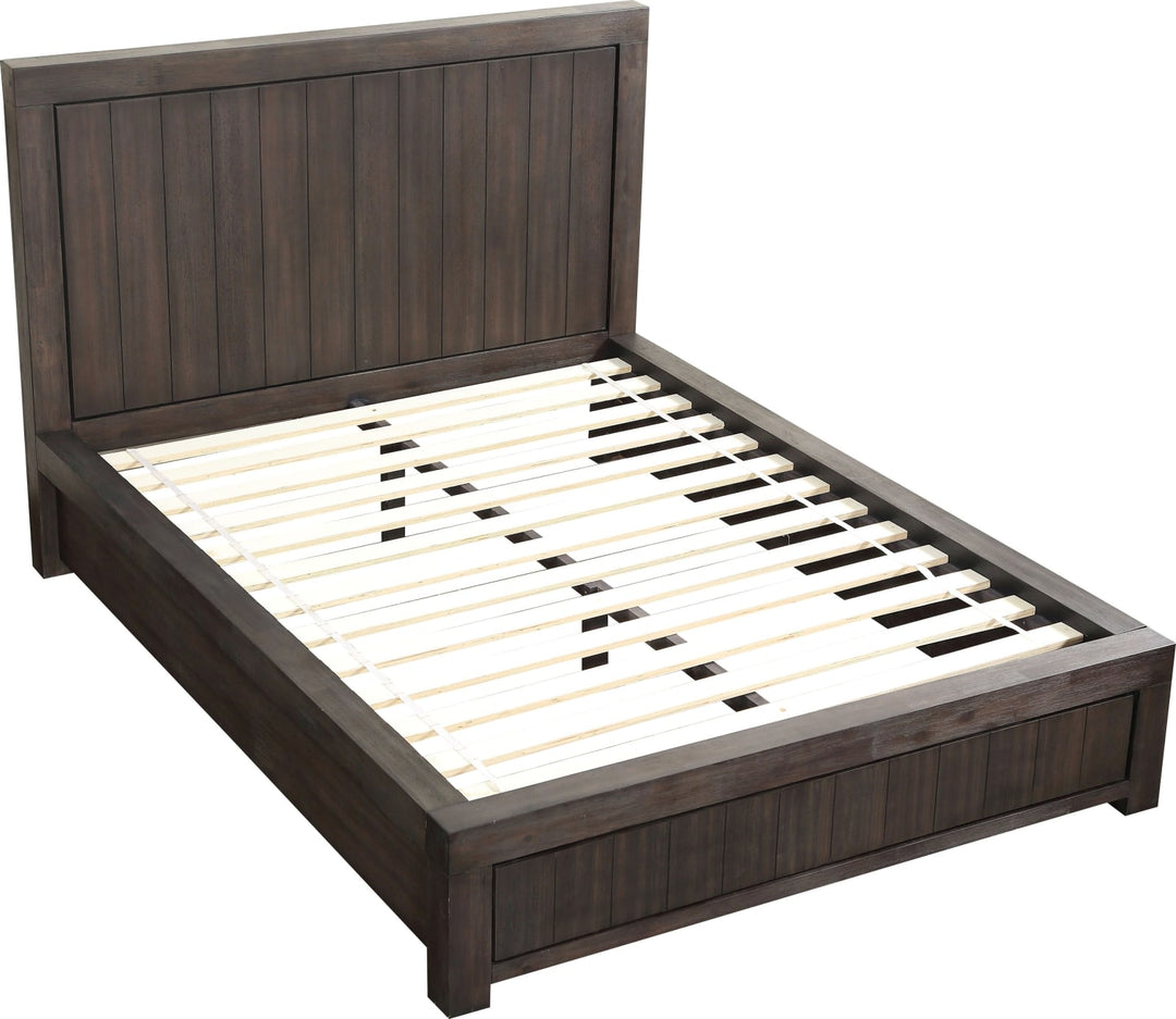 Heath California King-Size Platform Bed in Basalt Grey – view 4