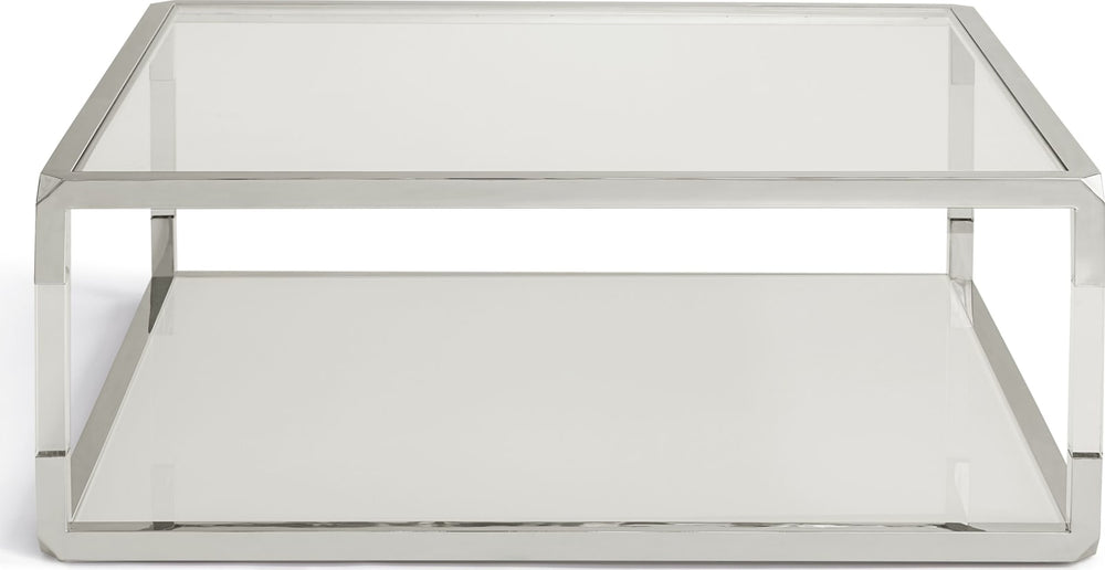 Jasper Square Coffee Table in Acrylic/White Glass/PSS – view 5