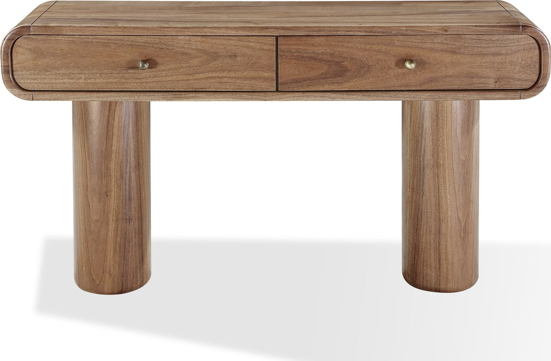 Juba Walnut Console Table in Mongoose – view 2