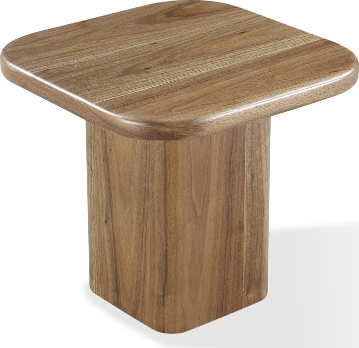 Juba Walnut End Table in Mongoose – view 2