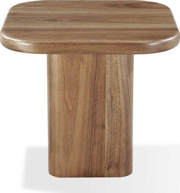 Juba Walnut End Table in Mongoose – view 3