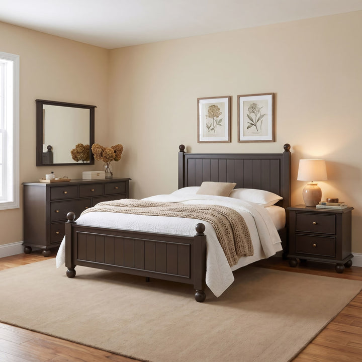 Kellie QN Panel Bed - Bourbon – view 7
