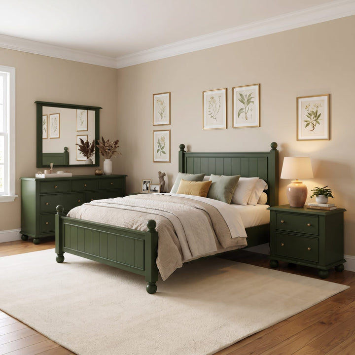 Kellie QN Panel Bed - Juniper – view 6
