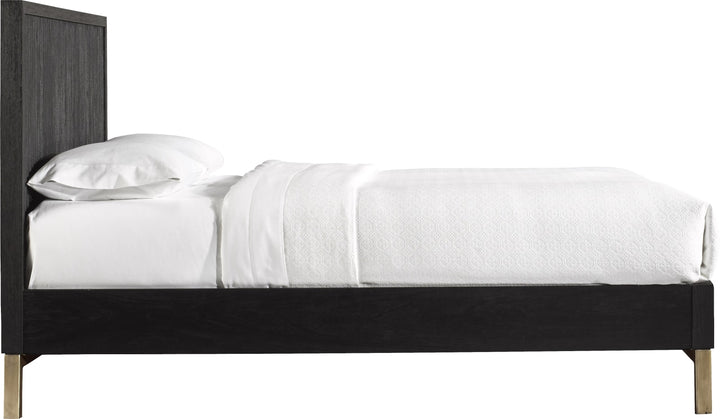 Kentfield Solid Wood Full-Size Platform Bed in Black Drifted Oak – view 6