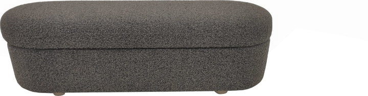 Kiki Upholstered Hinged Storage Bench in Pumpernickel Boucle (2026) – view 3