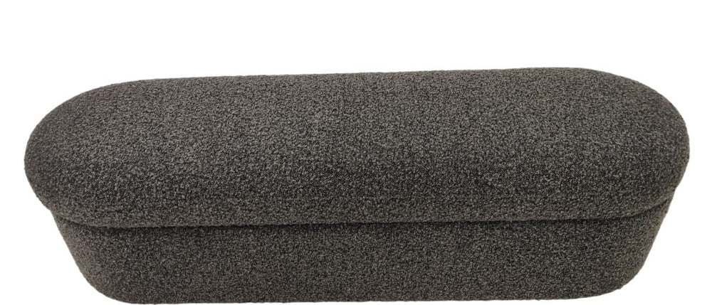 Kiki Upholstered Hinged Storage Bench in Pumpernickel Boucle (2026) – view 4