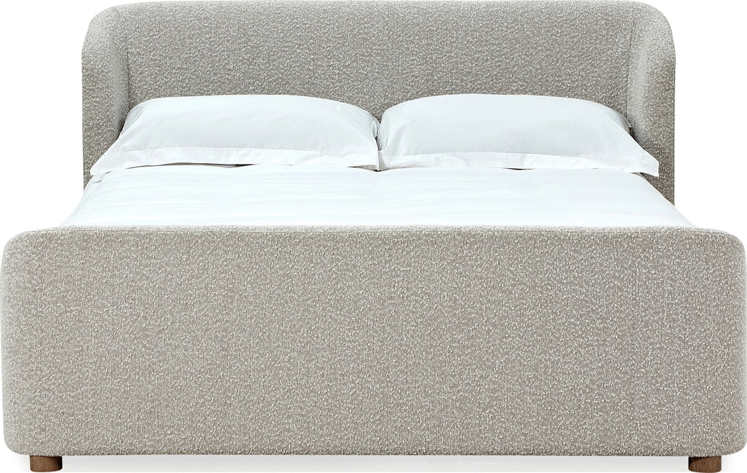 Kiki Queen-size Upholstered Platform Bed in Cotton Ball Boucle (2026) – view 2