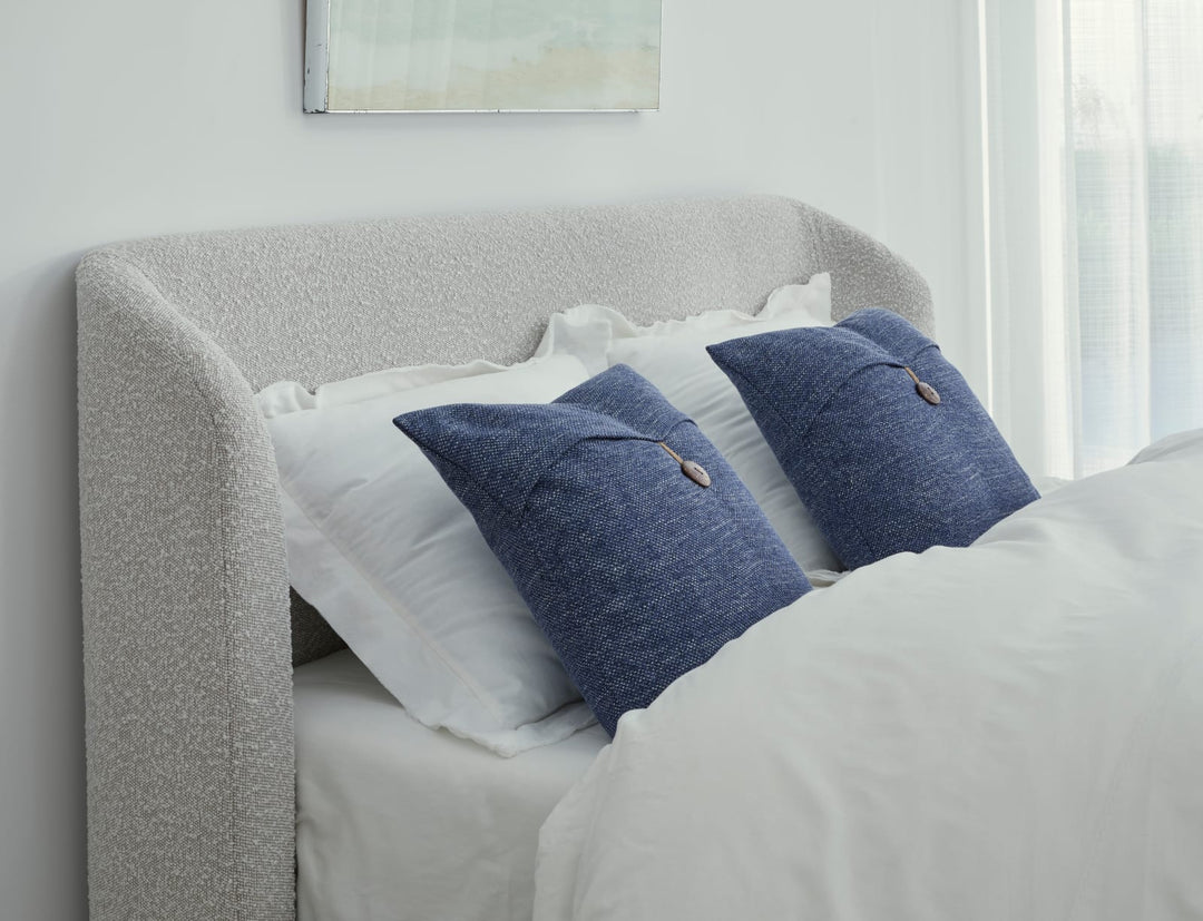 Kiki King-size Upholstered Platform Bed in Cotton Ball Boucle (2026) – view 7