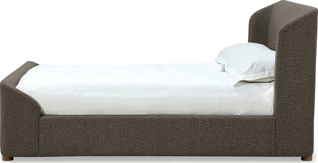 Kiki Upholstered Platform Bed in Pumpernickel Boucle (2026) – view 3