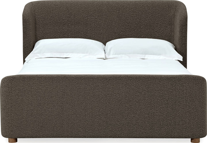 Kiki King-size Upholstered Platform Bed in Pumpernickel Boucle (2026) – view 6