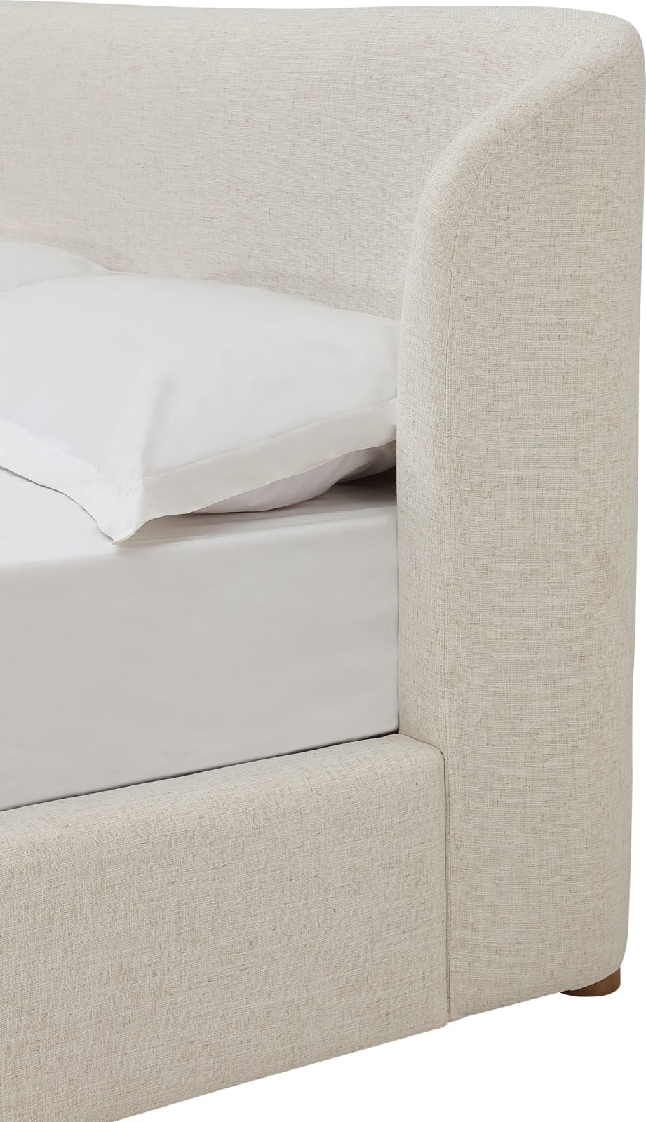 Kiki Upholstered Platform Bed in Whipped Honey Linen (2026) – view 4